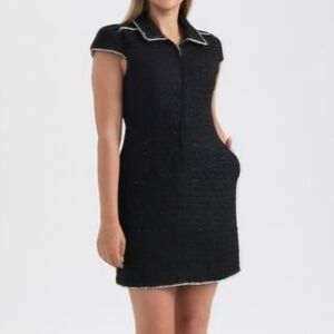 Ellen Tracy Black Cap Sleeve‎ Mini Dress